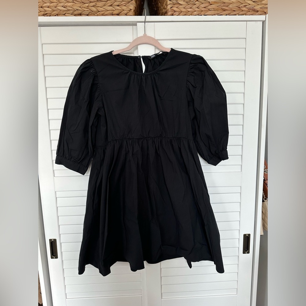 Black Mini Bubble Dress